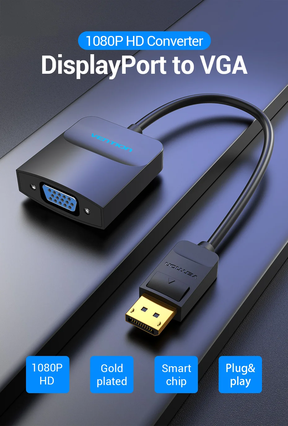 DisplayPort VGA - Vista del DisplayPort VGA