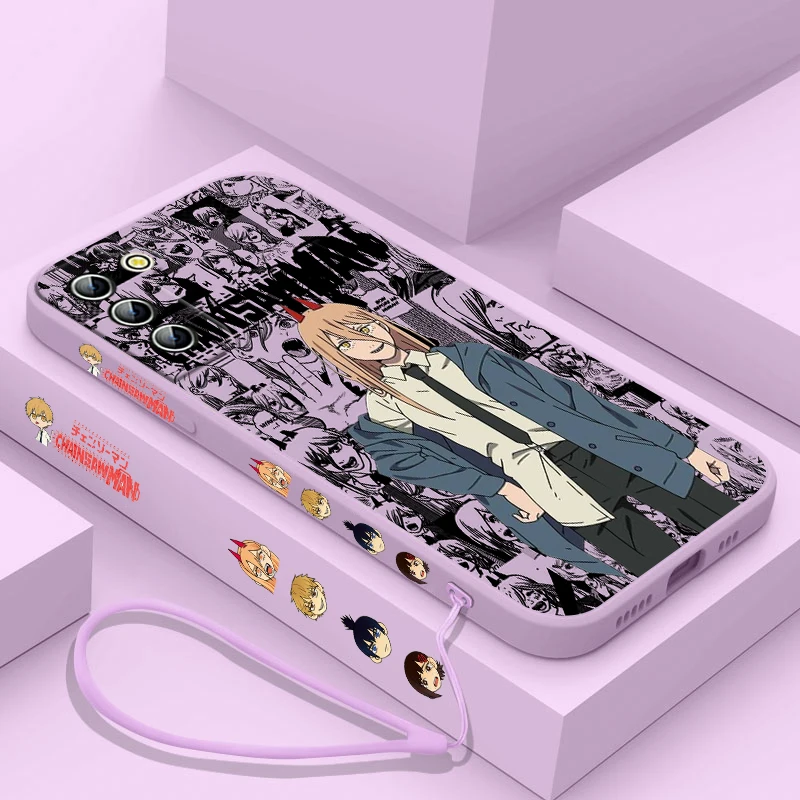 Funda de teléfono de motosierra para hombre, cubierta de cuerda izquierda Ultra líquida para Samsung Galaxy S24, S23, S22, S21, S20 Pro FE Plus - imagen 5