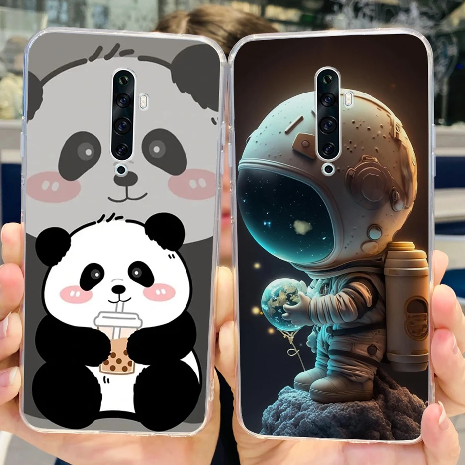 Para Oppo Reno 2 2F 2Z funda de lujo pintada funda de teléfono de silicona transparente para Oppo Reno2 F Reno 2Z Reno2 Reno2F Reno2Z bolsas suaves - imagen 5
