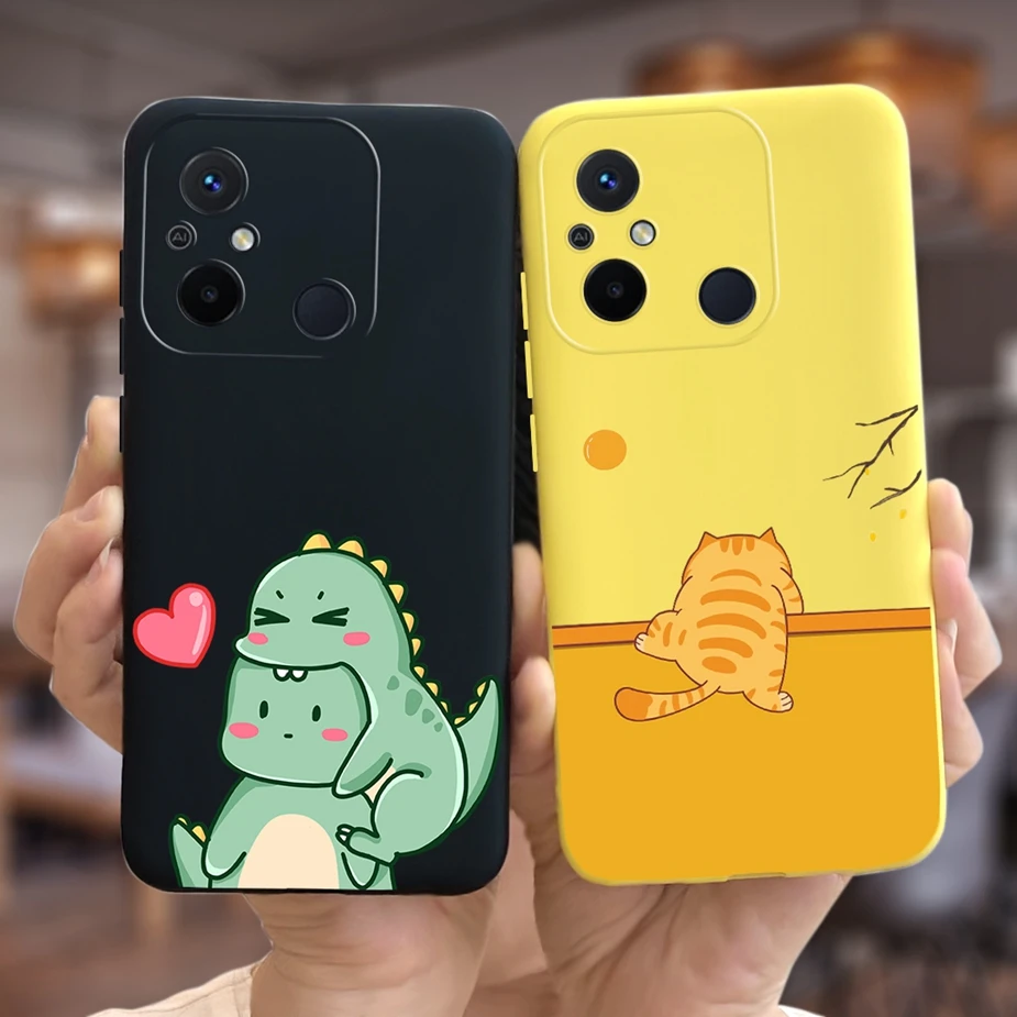 Para Xiaomi Redmi 12C funda elegante de dibujos animados funda de teléfono de silicona suave para Xiaomi Redmi 12C 12 C Redmi12C Fundas 6,71 ''parachoques - imagen 4