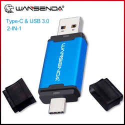 WANSENDA Pendrive 128GB USB-C Alta Velocidad Móvil PC