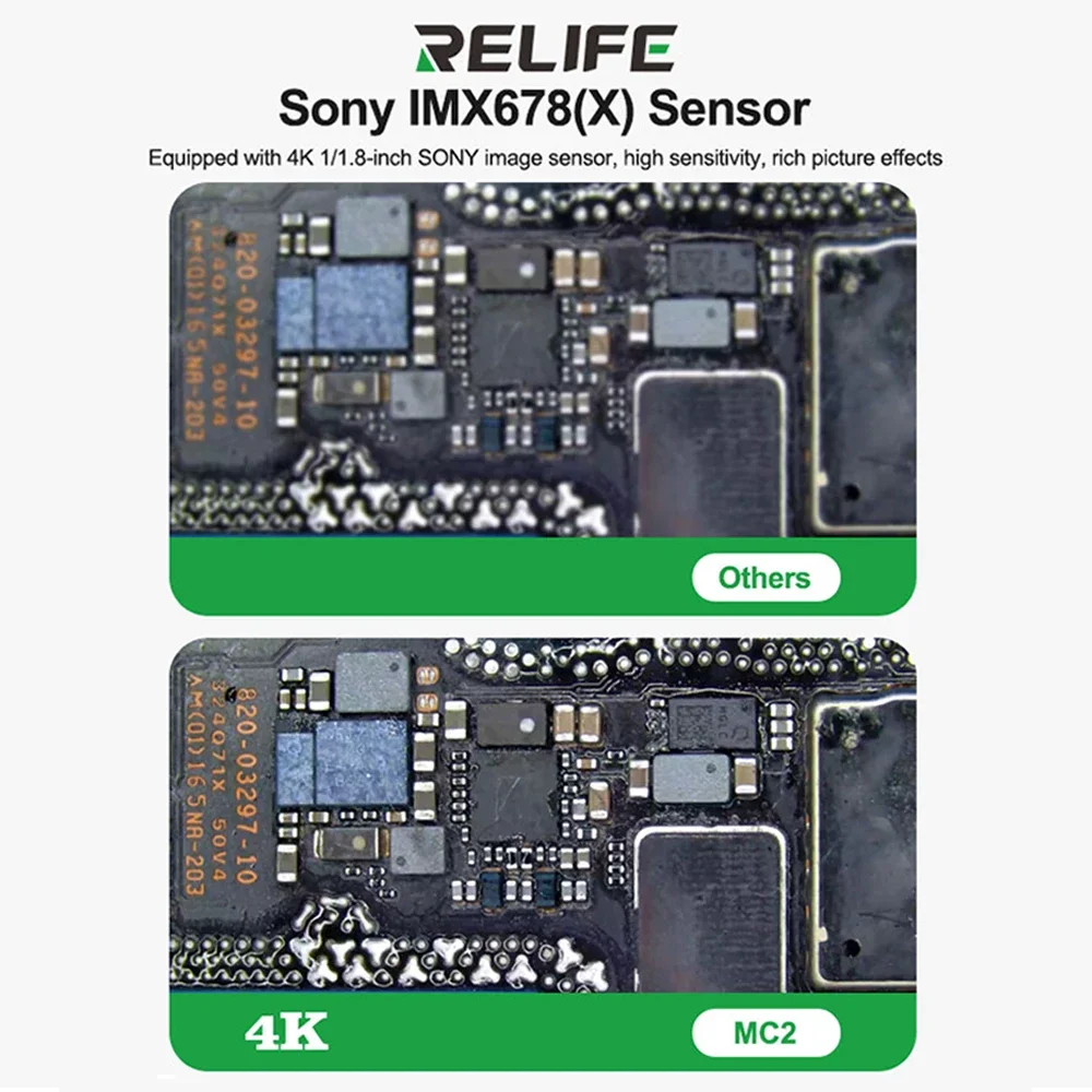RELIFE MC2 4K cámara multímetro multifunción HDMI/tipo C con sonda multímetro para reparación de teléfonos móviles herramienta de detección de soldadura - imagen 3