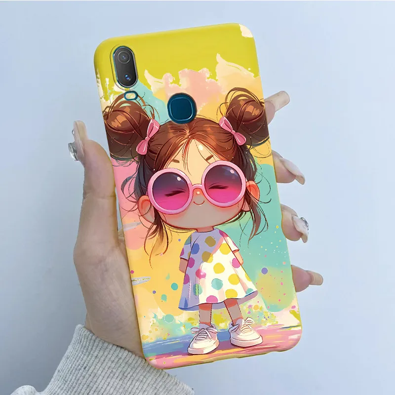 Para Vivo Y11 1906 funda de teléfono VivoY11 mariposa chica suave silicona TPU carcasa trasera para Vivo Y12 1904 Y3 Y15 Y17 Y 11 2019 cubiertas - imagen 2