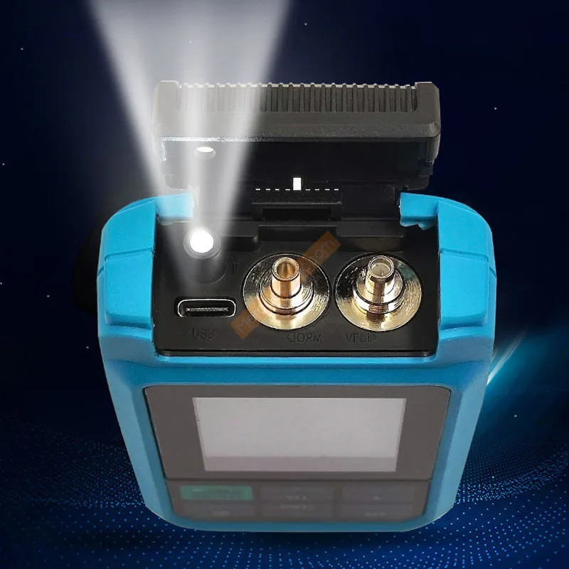 Nuevo medidor de potencia de fibra óptica multifunción 4 en 1 10MV -50 ~ + 30dBm localizador Visual de fallos -70 a + 10dBm Cable de red prueba láser - imagen 2