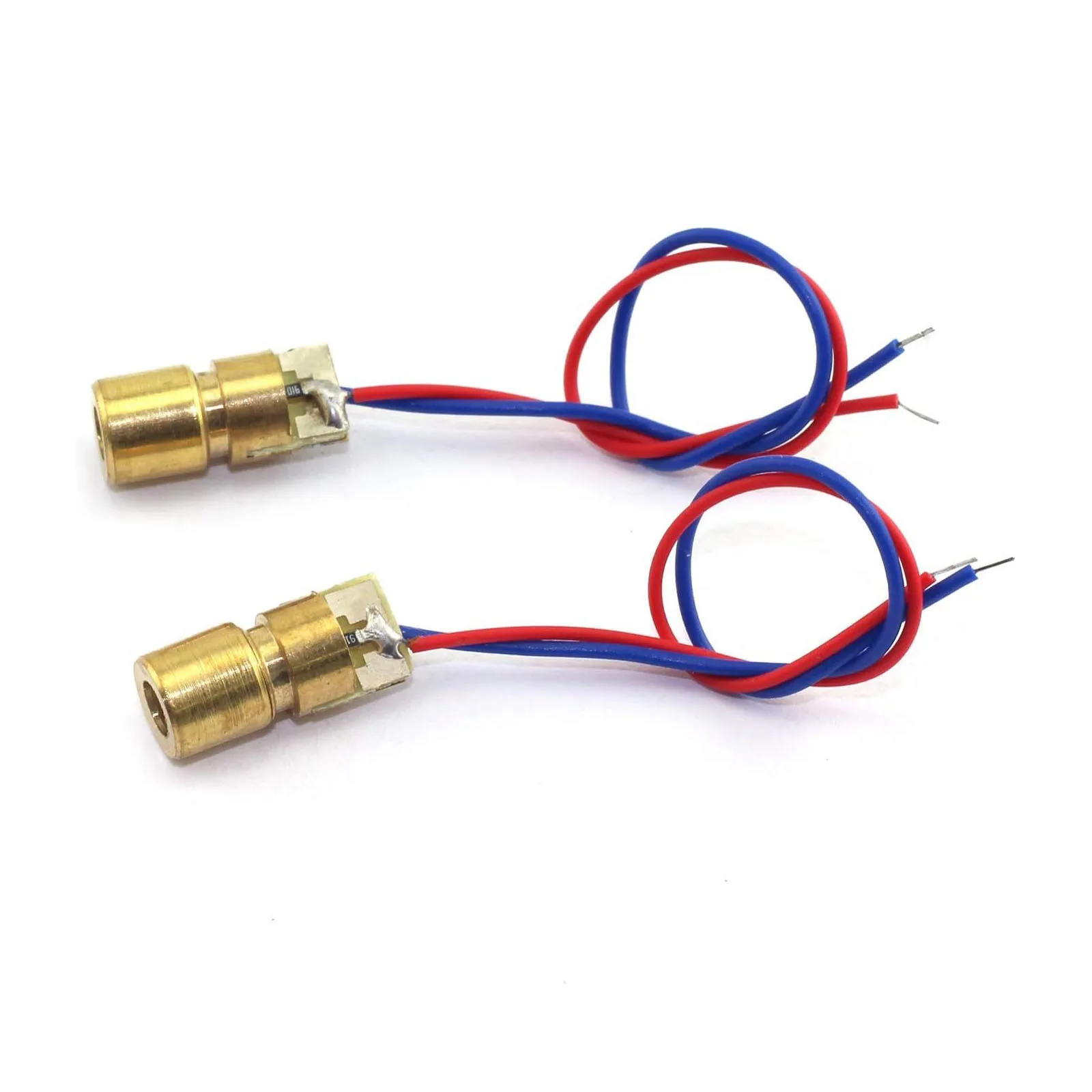 10 Uds diodos láser 5mW 650nm Diodo Dot circuito de Diodo láser 3V/5V módulo de cabeza de cobre puntero vista - imagen 3