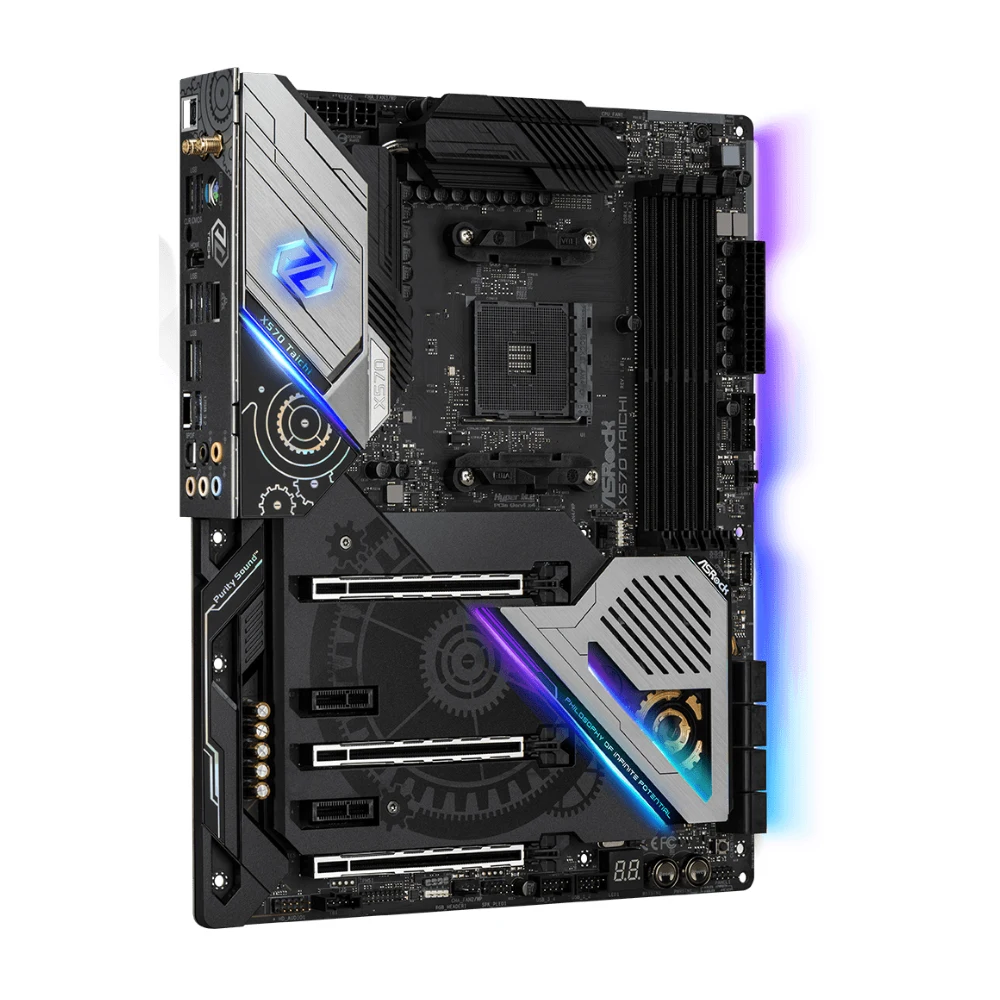 Placa base ASRock X570 TAICHI compatible con 5500 5600X 5700X3D 5800X3D CPU 4xDDR4 3200MHz 128GB NVME M.2 HDMI ATX AMD AM4 - imagen 2