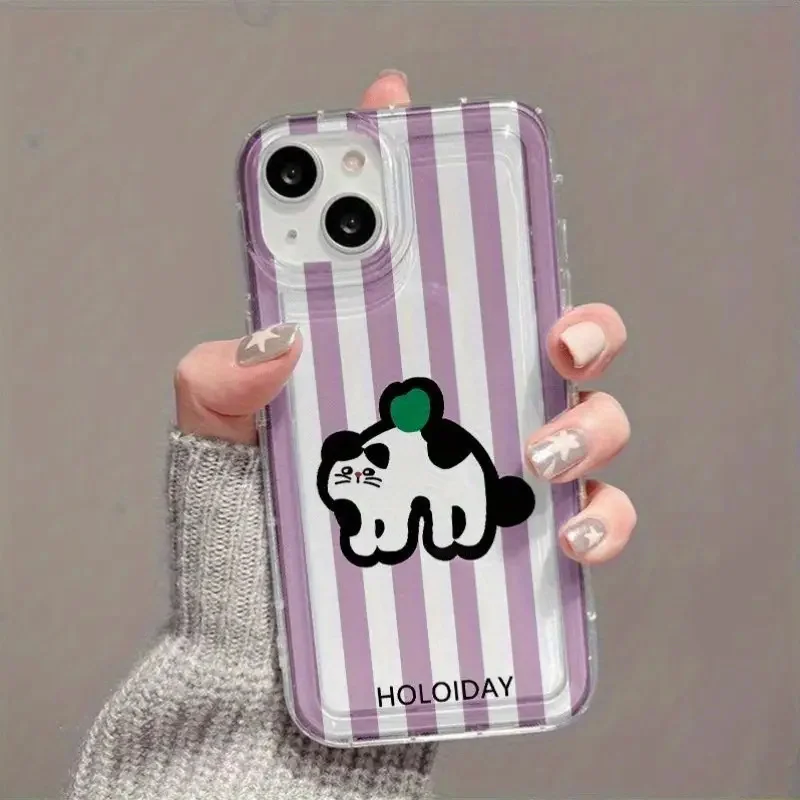 Para Redmi Note 13 Pro 5G funda rosa rayas ciervo gato fundas para Redmi Note 13 12 11 ProPlus 10 9 9S 13C 4G funda de TPU con cojín de aire - imagen 5