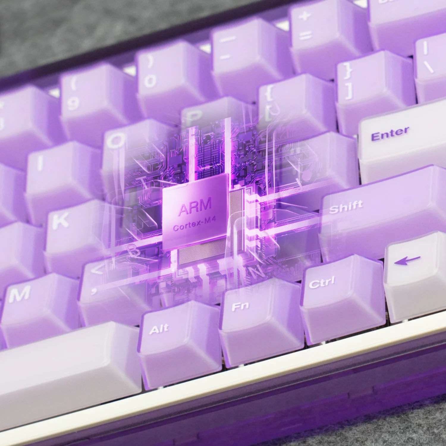 Akko RAY68 HE teclado magnético 65% disparador rápido de 68 teclas 0,005mm 8K RGB con caja de luz personalizado ESports Gaming Keybaord mecánico - imagen 5