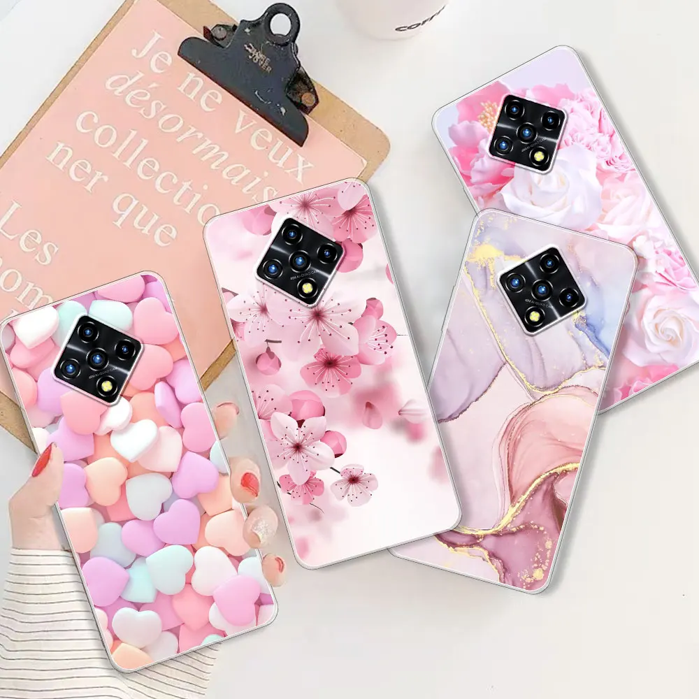 Fundas para Infinix Zero 8, Funda de teléfono con estampado de silicona suave y transparente, a la moda, para Infinix Zero 8i Coque - imagen 2