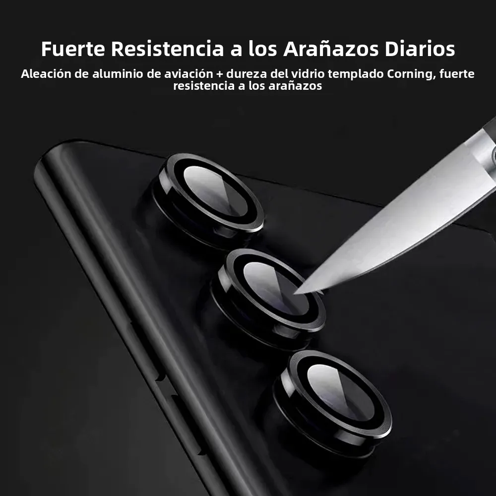 Funda con anillo Protector para cámara trasera para Samsung Galaxy A56 A36 A26 A55 A54 A35 A34 A25 A15 A14 5G, cubierta trasera de lente de vidrio templado - imagen 3