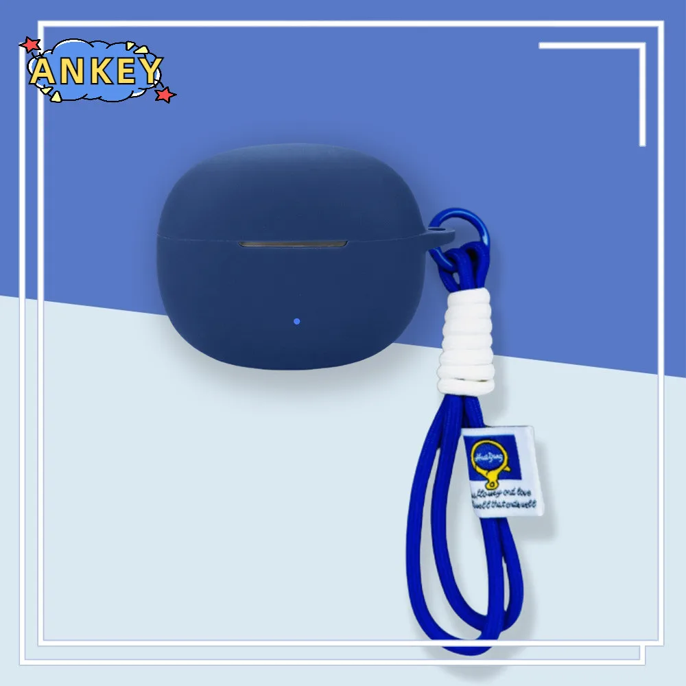 Funda para Edifier Comfo Q, funda protectora de silicona suave, portátil, resistente a los arañazos, carcasa con mosquetón y cordón - imagen 5