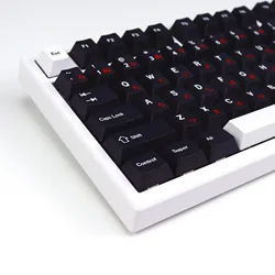 Teclas mecánicas PBT KBDiy GMK WOB Cherry MX Rojo Cirílico