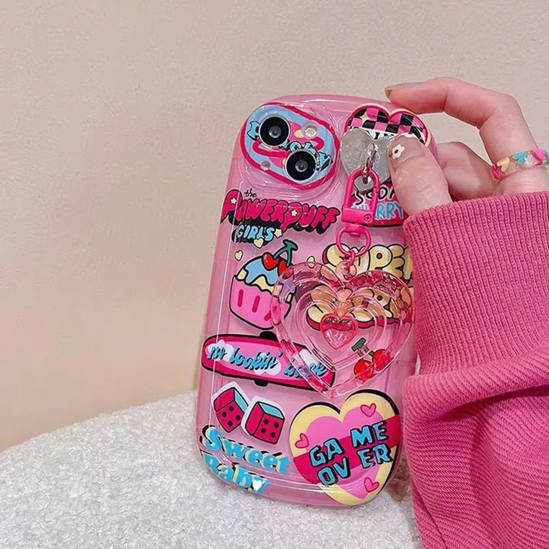 Graffiti amor corazón 3D colgante caso para iPhone 14 13 15 Pro Max 11 12 Mini 14 Plus XS Max XR X 7 6 6S 8 Plus SE TPU cubierta de teléfono - imagen 5