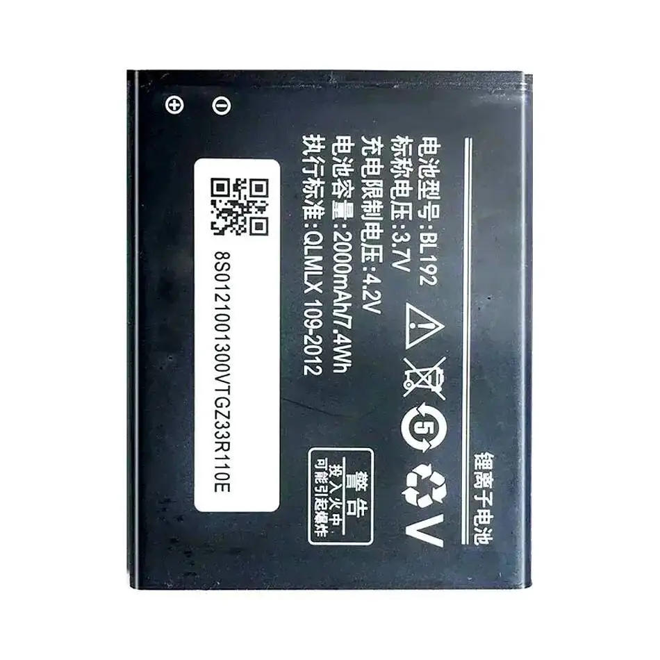 Batería de teléfono móvil BL192 2000Mah para Lenovo Lephone A300 A750 A590 A680 A529 A328T A338T A505E A388T A560 - imagen 2