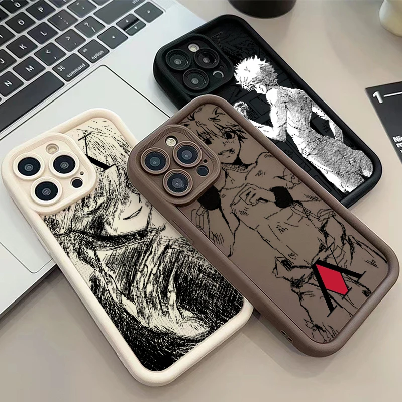 Hunter X Hunter Killua Zoldyck funda de teléfono con escalera de ojo suave para Apple iPhone 15, 14, 13, 12, 11, XS, XR, X, 8, 7 Pro Max Plus - imagen 2