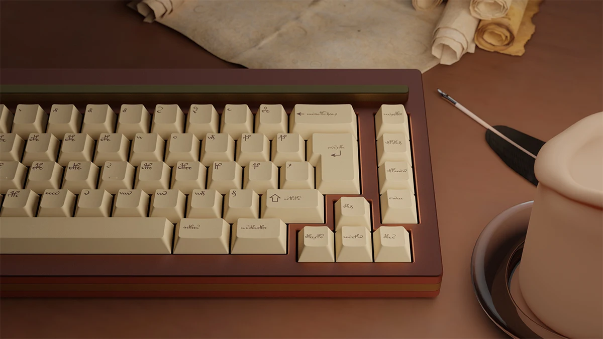 Milkyway MW Voynich PBT Dye Sub Cherry Profile Keycaps Mods Kit Alpha Kit, Teclado mecánico Keycap - imagen 4