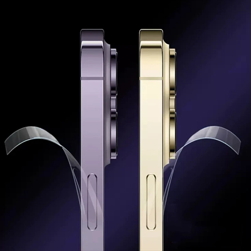 Película de hidrogel resistente a los arañazos y a las huellas dactilares para IPhone 16 Pro Max, película protectora de pantalla lateral trasera, no de vidrio ip16 - imagen 5