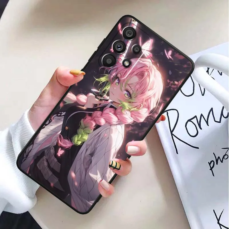 Funda de Anime Mitsuri para Samsung Galaxy A30 A31 A32 A33 A35 A36 A40 A41 A42 A50 A51 A52 A53 funda de teléfono negra - imagen 3