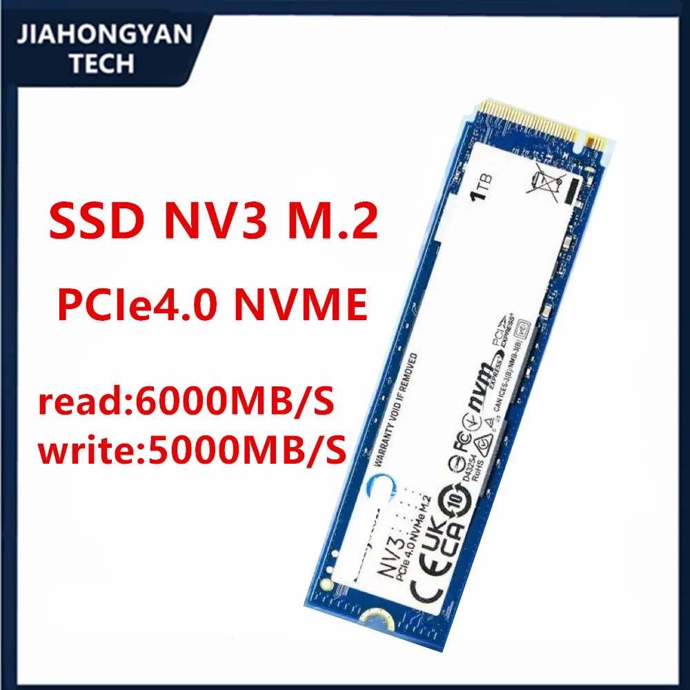 Original para Kingston NV3 500G 1TB 2TB 4TB M.2 2280 unidad de estado sólido NVME PCIE 4,0 SSD para ordenadores de sobremesa portátiles Gaming PS5 - imagen 2