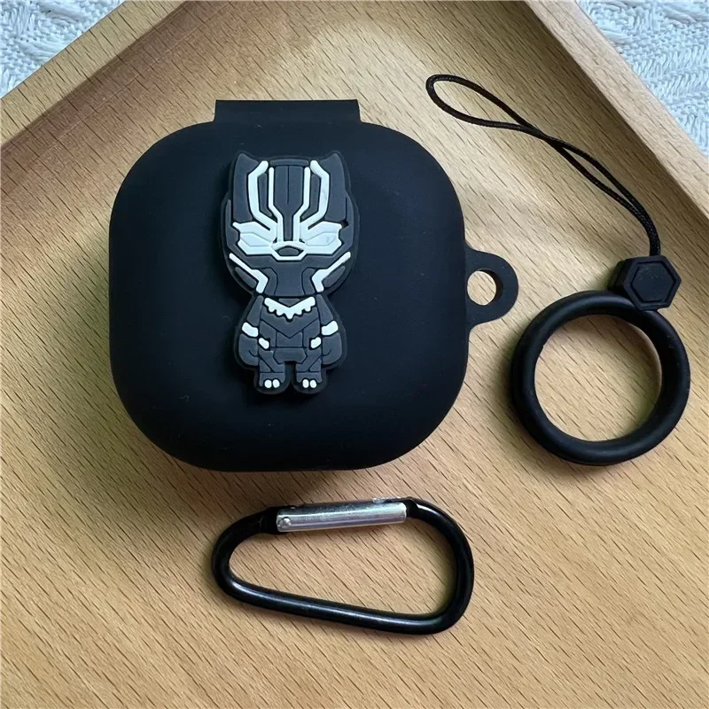 Nueva funda de auriculares de dibujos animados para QCY T13 / T13 ANC / HT05 funda protectora de silicona suave para auriculares con correa para el dedo - imagen 3