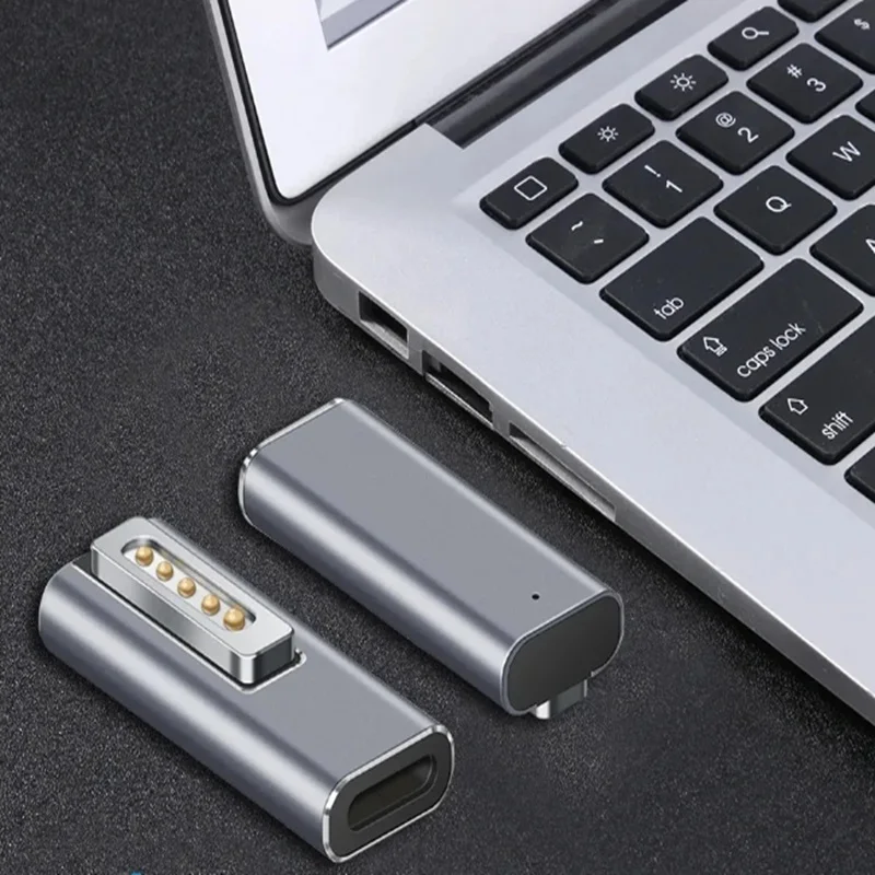 Convertidor de enchufe de carga rápida de 60W, adaptador PD hembra USB C tipo C para Apple Magsafe 1 2 MacBook Pro, adaptador convertidor de enchufe magnético - imagen 2