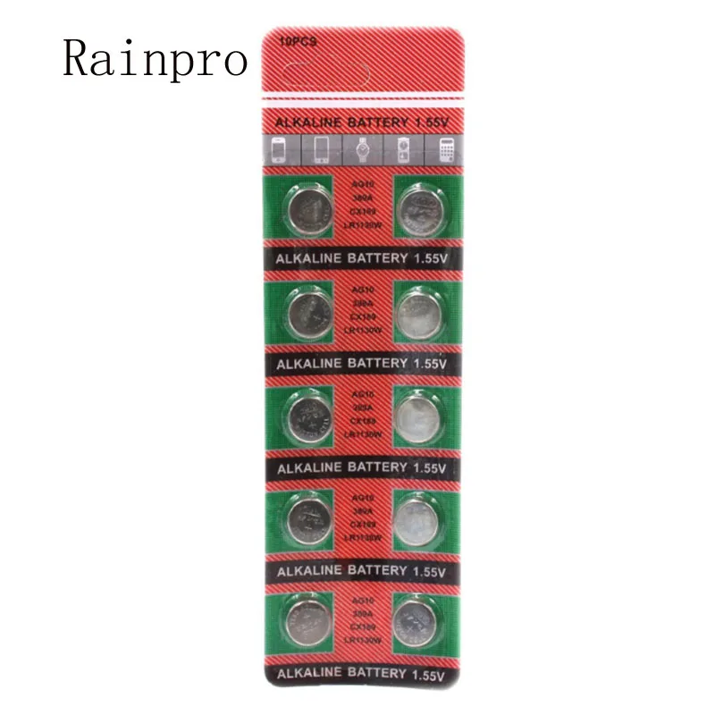   10 unids/lote AG10 LR1130 LR1131 389 pilas alcalinas de botón. - imagen 2