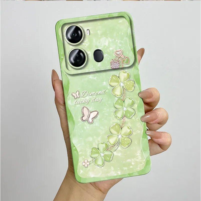 Para ITEL P40 P662L 6,6 "funda bonita mariposa flores funda trasera de silicona suave TPU para cámara ITEL p 40 fundas protectoras para teléfono - imagen 2