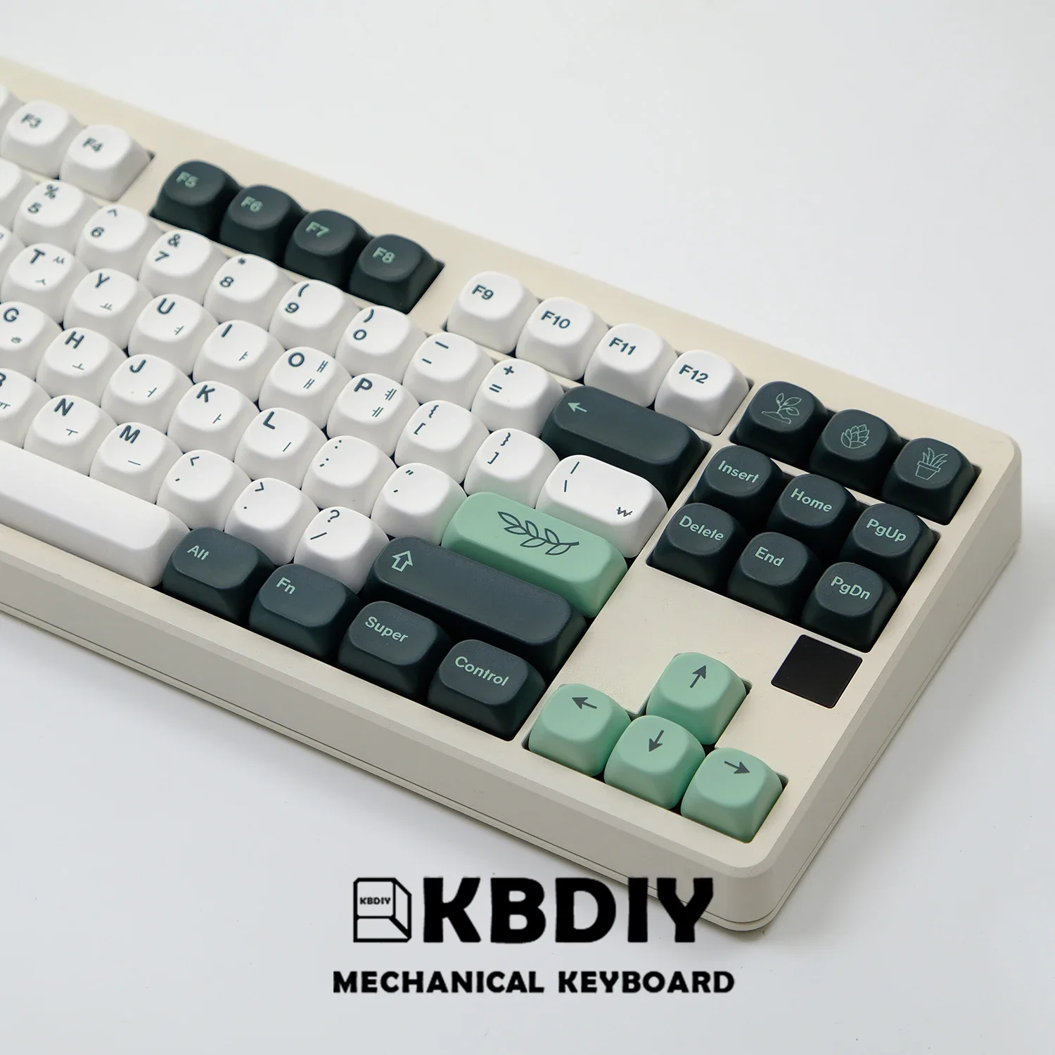 KBDiy-Juego de teclas botánicas PBT GMK, teclas de teclado de perfil KOA, teclas personalizadas Similares MOA 131 para interruptores MX GMK75/67/64/980