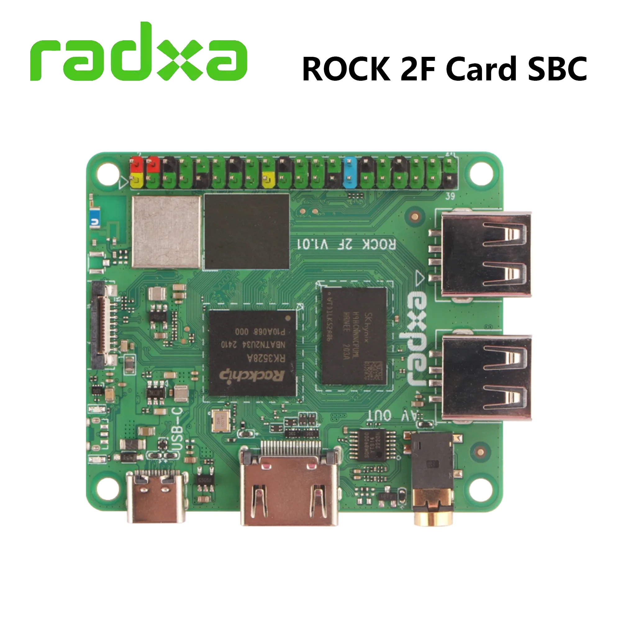 Tarjeta Radxa ROCK 2F 4K Computadora RK3528A LPDDR4 Estándar HDMI compatible con hasta 4Kp60 WiFi 6 y BT 5.4