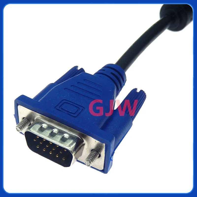 1 Uds Cable VGA macho a hembra blindaje trenzado alta Premium HDTV VGA ordenador Tv pantalla señal Cable corto 1,5 m - imagen 2