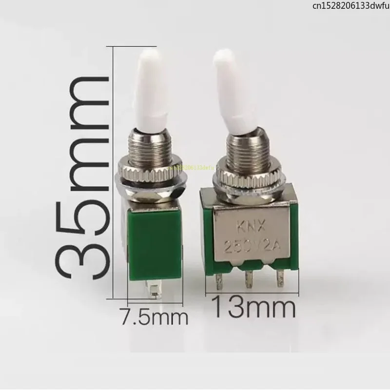 10 Uds SANYU KNX1 * 2/2A KNX interruptor de palanca 3 pines 2 engranajes interruptor de alimentación de palanca en miniatura interruptor de brazo basculante de 2 engranajes 2A 250V
