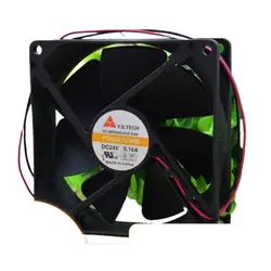 Y.S. Tech FD249225HB Ventilador industrial de 90 mm y 24 V para inversores