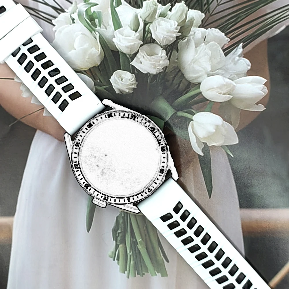 Correa de 22mm para Garmin Forerunner 265 965 255 745, correa de reloj inteligente Venu 2/3 Vivoactive 4, pulsera de silicona, accesorios - imagen 5