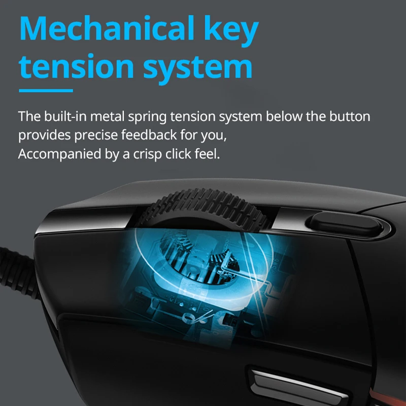 Ratón Logitech G102 ratón ergonómico Original óptico 8000DPI 16,8 M Color LED personalizado 6 botones con cable accesorios para Juegos de Pc - imagen 5