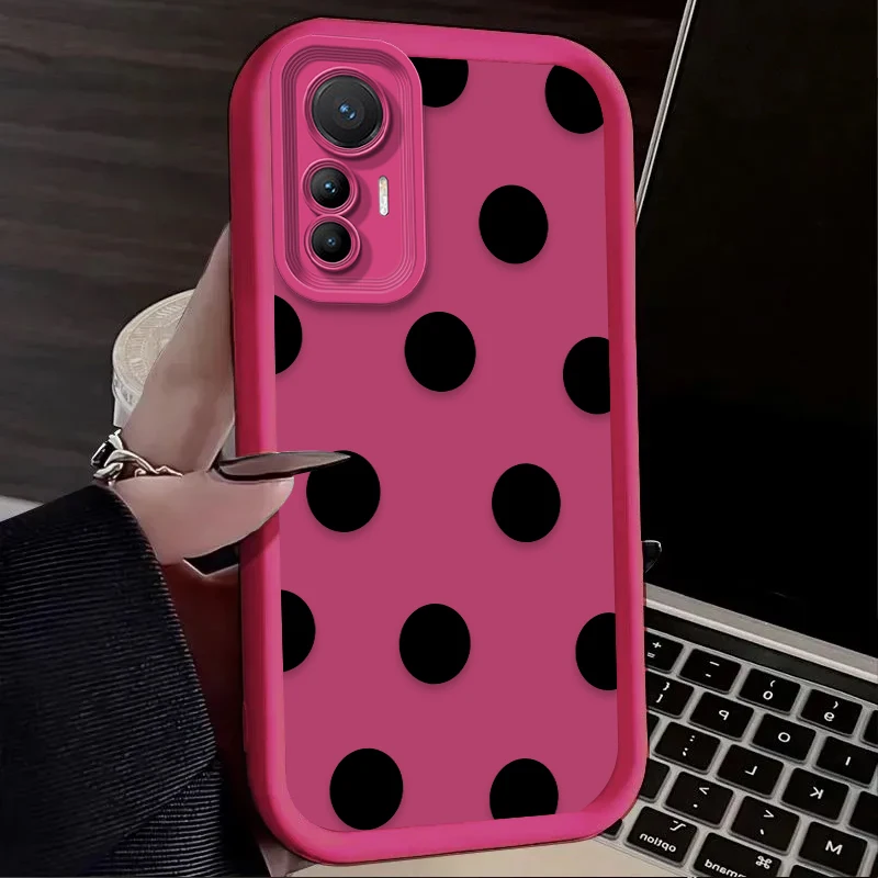 Funda blanda con patrón de puntos simples para Xiaomi Poco X7 X6 X5 X3 NFC F7 F6 F5 F3 M7 M6 Pro 4G 5G Mi 12 11 Lite NE 5G 13T 12T 11T 14T Pro - imagen 3