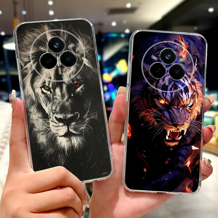 Para Realme 14 Pro Plus funda RMX5051 lindo gato Lucky Koi funda pintada suave funda de teléfono delgada para Realme 14 Pro Realme14 Pro + Fundas - imagen 3