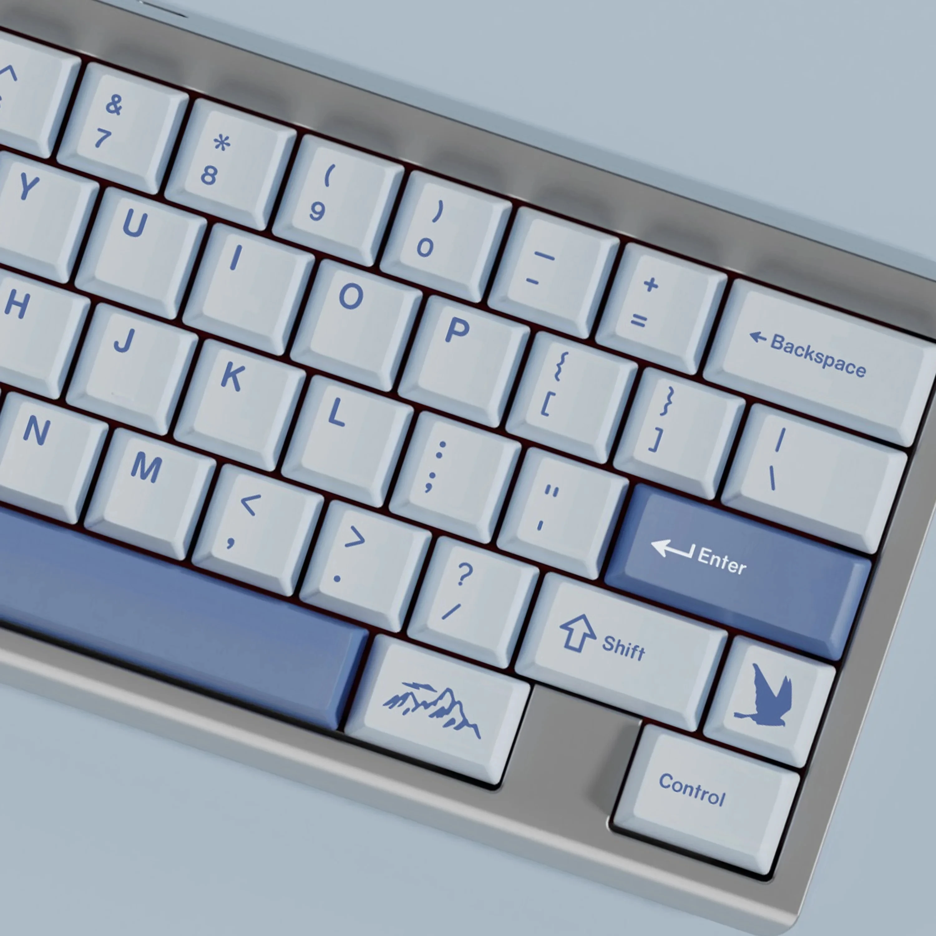 Teclas PBT de 156 teclas, placa silenciosa, sublimación de tinte de perfil de cereza para teclado mecánico MX Switch, barra espaciadora dividida doble B - imagen 3