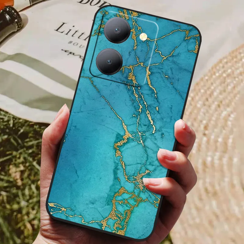 Para Vivo Y36 5G funda negra a prueba de golpes fundas traseras suaves de silicona para Vivo Y36 4G V2247 funda de teléfono Y 36 5G Lion Wolf Shell - imagen 5