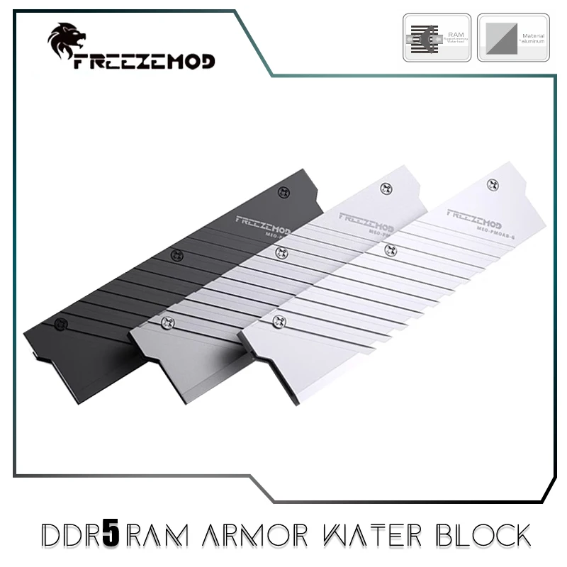 Armadura del módulo de memoria FREEZEMOD para disipador térmico RAM DDR5, bloque de refrigeración por agua usado combinado, MEO-PMOAB-G