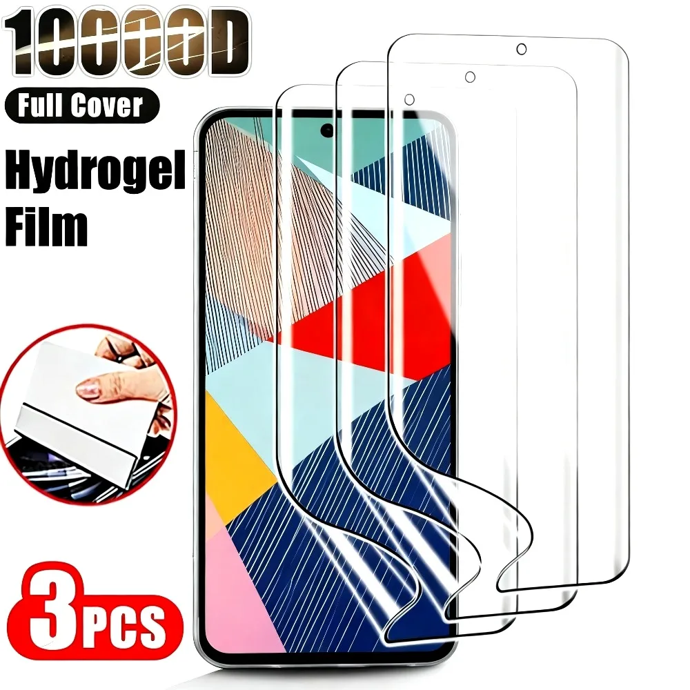 3 uds película de hidrogel Ultra clara para Samsung Galaxy A56 A55 A51 A36 A35 15 Protector de pantalla para Samsung A06 A07 A17 A25 A53 A72