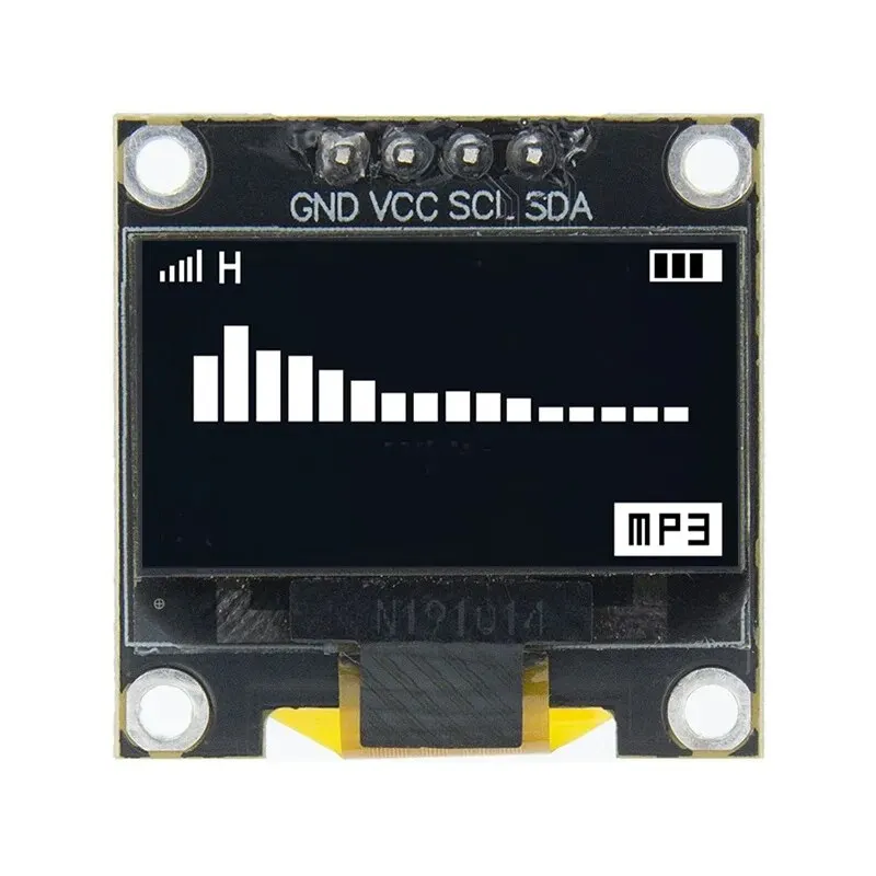 TENSTAR 0,96 pulgadas I2C módulo de pantalla OLED chip controlador SSD1315 blanco azul amarillo 128X64 4 pines IIC serie 12864 placa de pantalla LCD - imagen 2