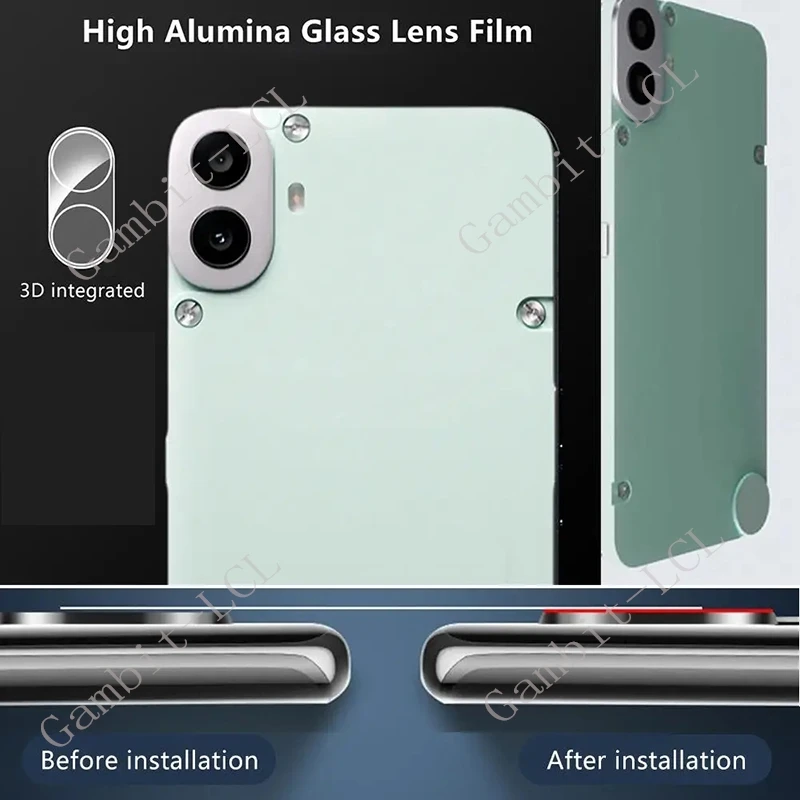 Lente de cámara 3D para nada CMF Phone 1 Phone (2) vidrio templado en Phone1 Phone2 ONE TWO 2 película protectora de pantalla trasera - imagen 2