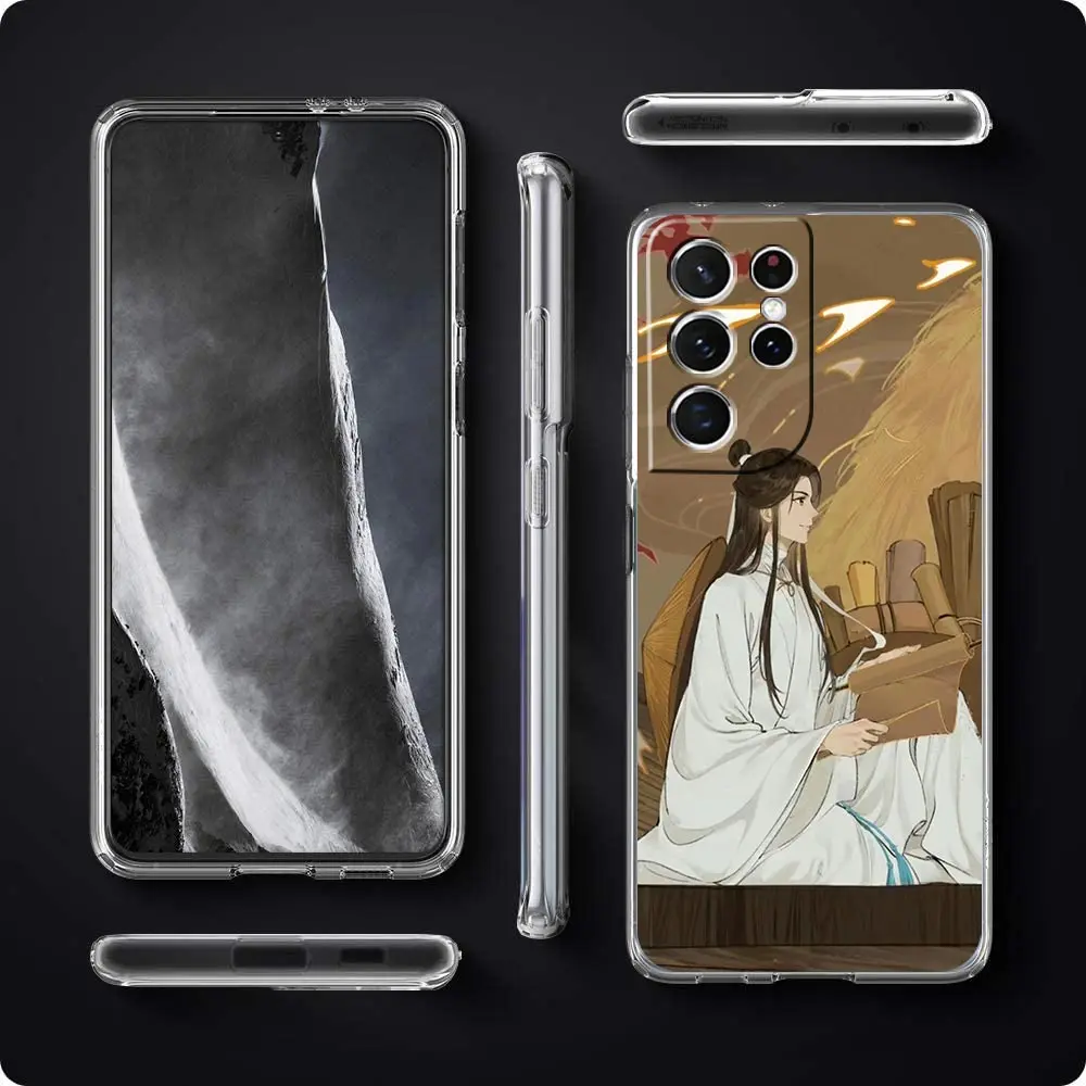 Tian Guan Ci Fu funda de teléfono a prueba de golpes para Samsung Galaxy S23 Ultra S22 5G S20 S21 FE 5G S10E S9 S8 S10 Plus, funda de silicona transparente - imagen 3