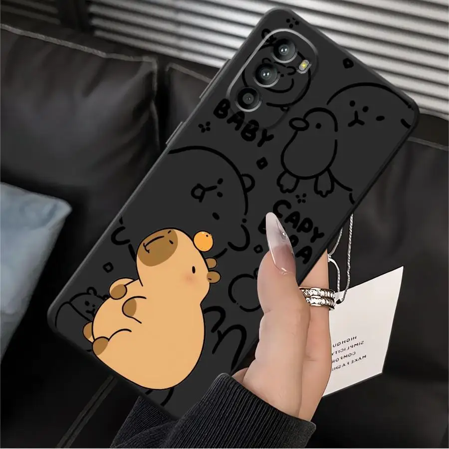 Funda para Motorola Mot G22 Edge40 G60s G60 G52 Edge 20 Pro 30 Lite G32 G53 G30 G51 G73 G71 G50 funda negra suave para teléfono G31 - imagen 2