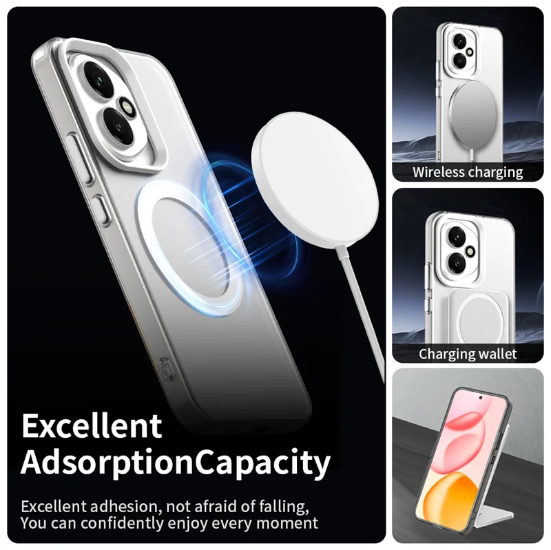 Para Honor 400 funda magnética de carga inalámbrica Fundas para Honor 400 Pro Shell Coque mate translúcido PC funda de teléfono Honor 400 Pro - imagen 3