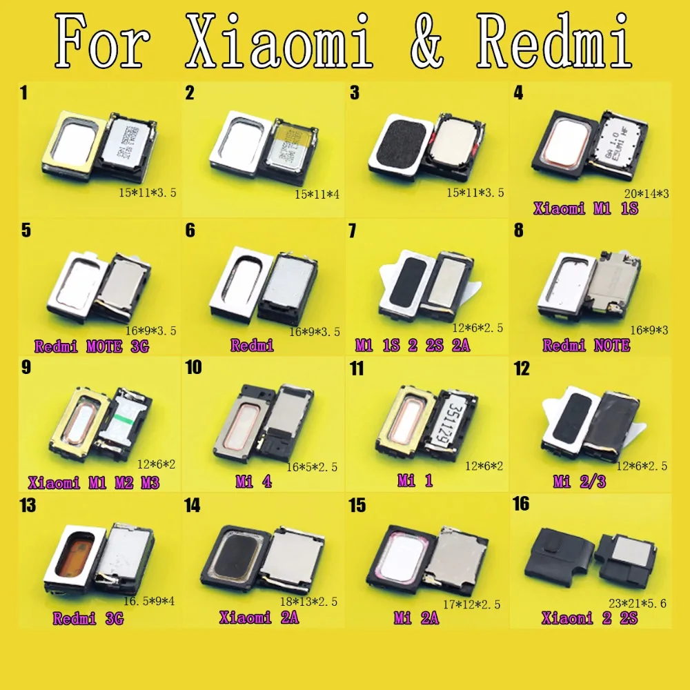 JCD-altavoz para Xiaomi Redmi Hongmi NOTE 3G M1 1S 2S MI 2A 3S MI4 M3 M2 MI2/3 pro SE, alta calidad, 1 unidad - imagen 2