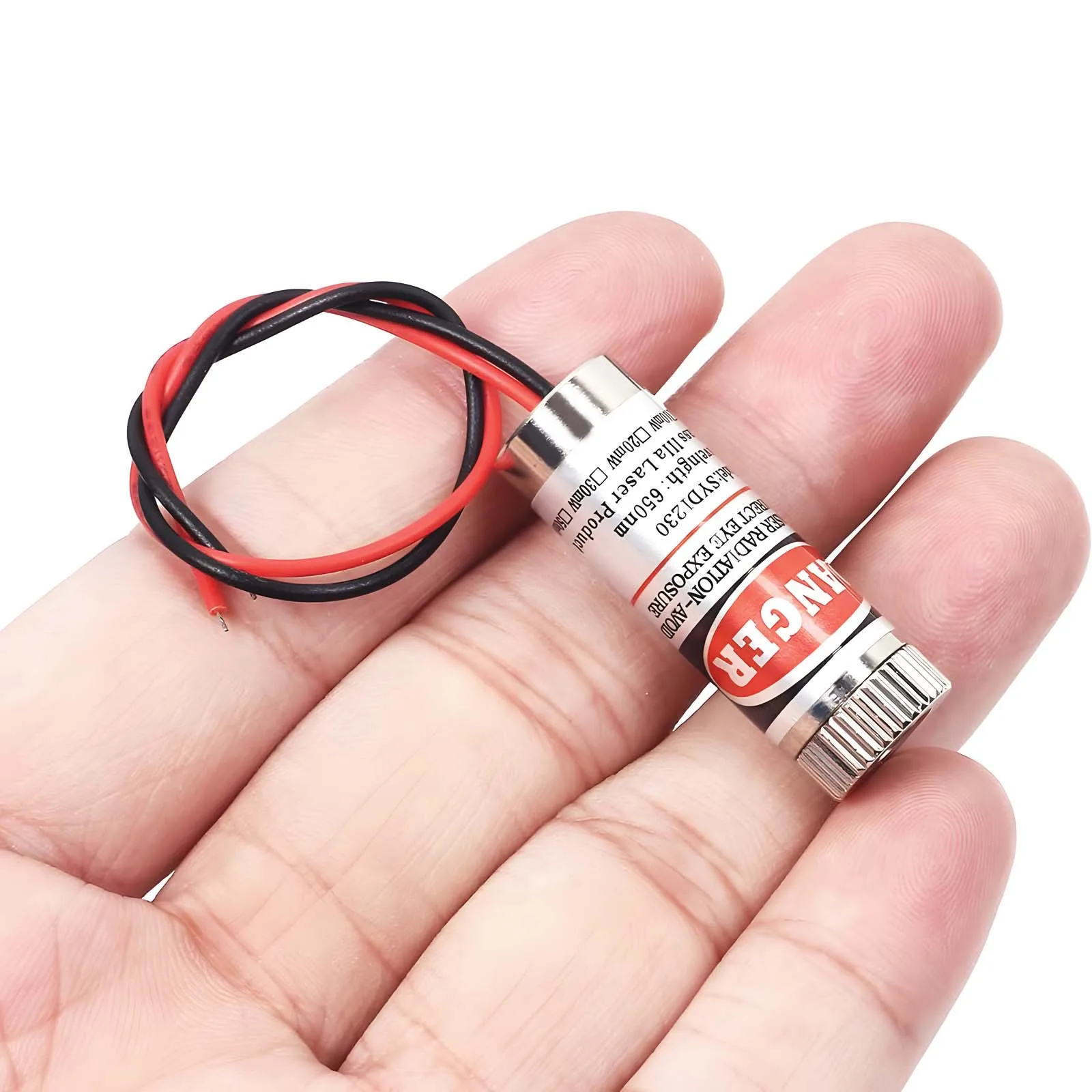 Módulo Industrial de línea roja de punto/línea/cruz láser, longitud Focal ajustable, 650nm, 12mm, 5mw - imagen 4