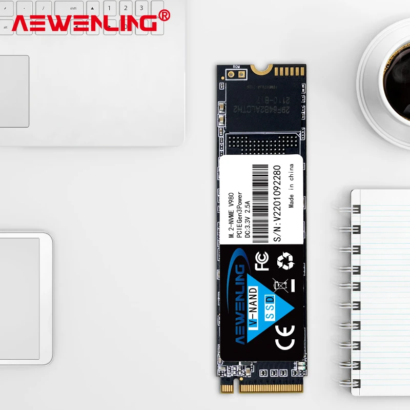 AEWENLING-disco duro interno para ordenador portátil o de escritorio, unidad de estado sólido M.2 SSD M2 256gb PCIe NVME 128GB 512GB 1TB, HDD, MSI Asro64 - imagen 4