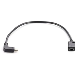 Adaptador USB-C Macho a Mini USB Hembra en Ángulo Recto