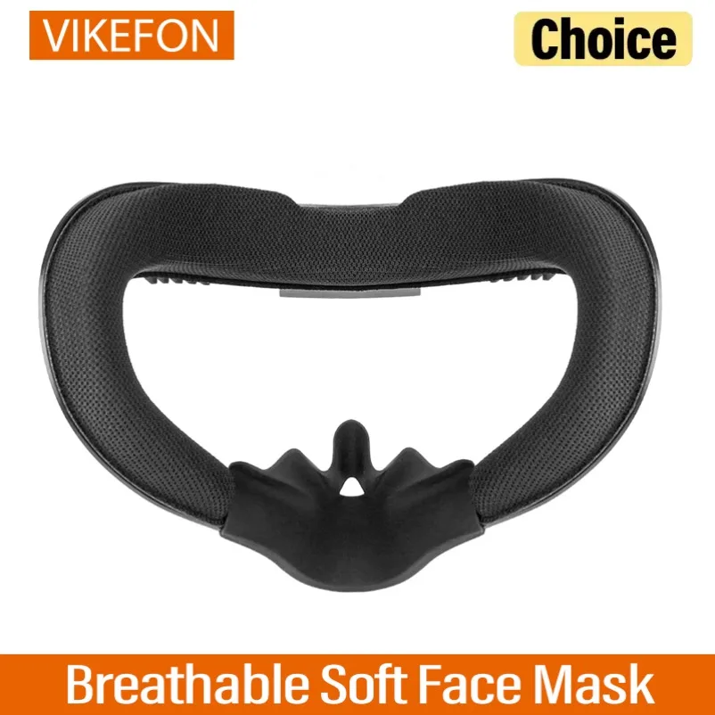 Reemplazo de mascarilla facial suave y transpirable para Oculus Quest 2, soporte de interfaz Facial, almohadilla de espuma 3 en 1 para Quest 2